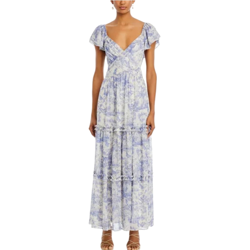 NWT Aqua Butterfly Maxi Dress Size Small